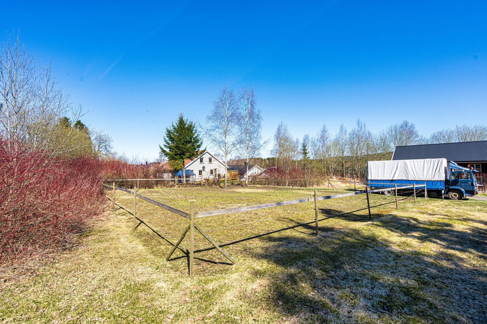 Paddock i tilknytning til stallen. Galleribilde