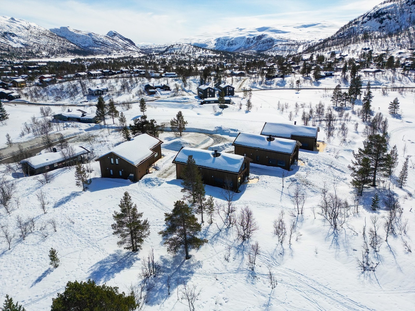 Friområde foran hytten. Galleribilde