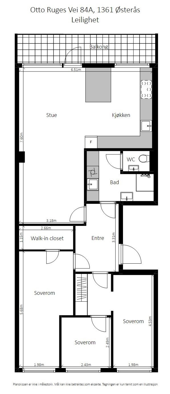 Plantegning Galleribilde