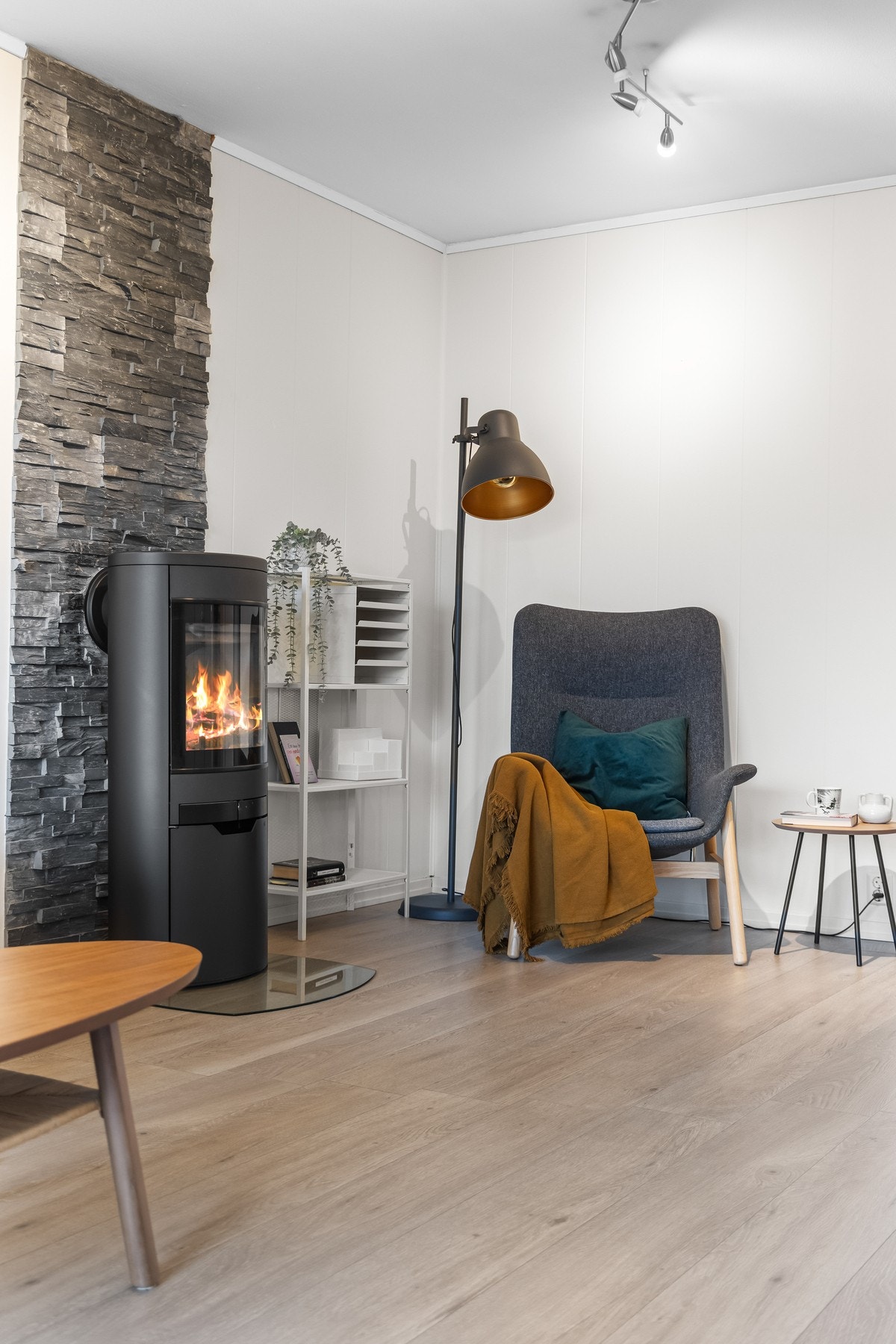 God plass ved peisen til trivelig sitteområde. Galleribilde