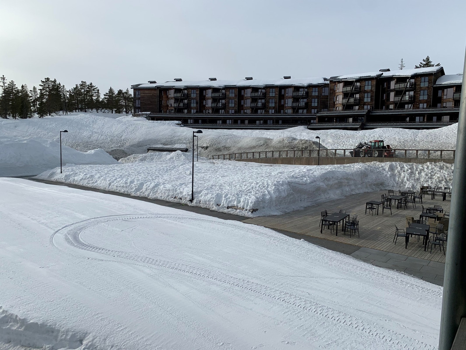 Deler av utsynet til fellesbalkongen. Galleribilde