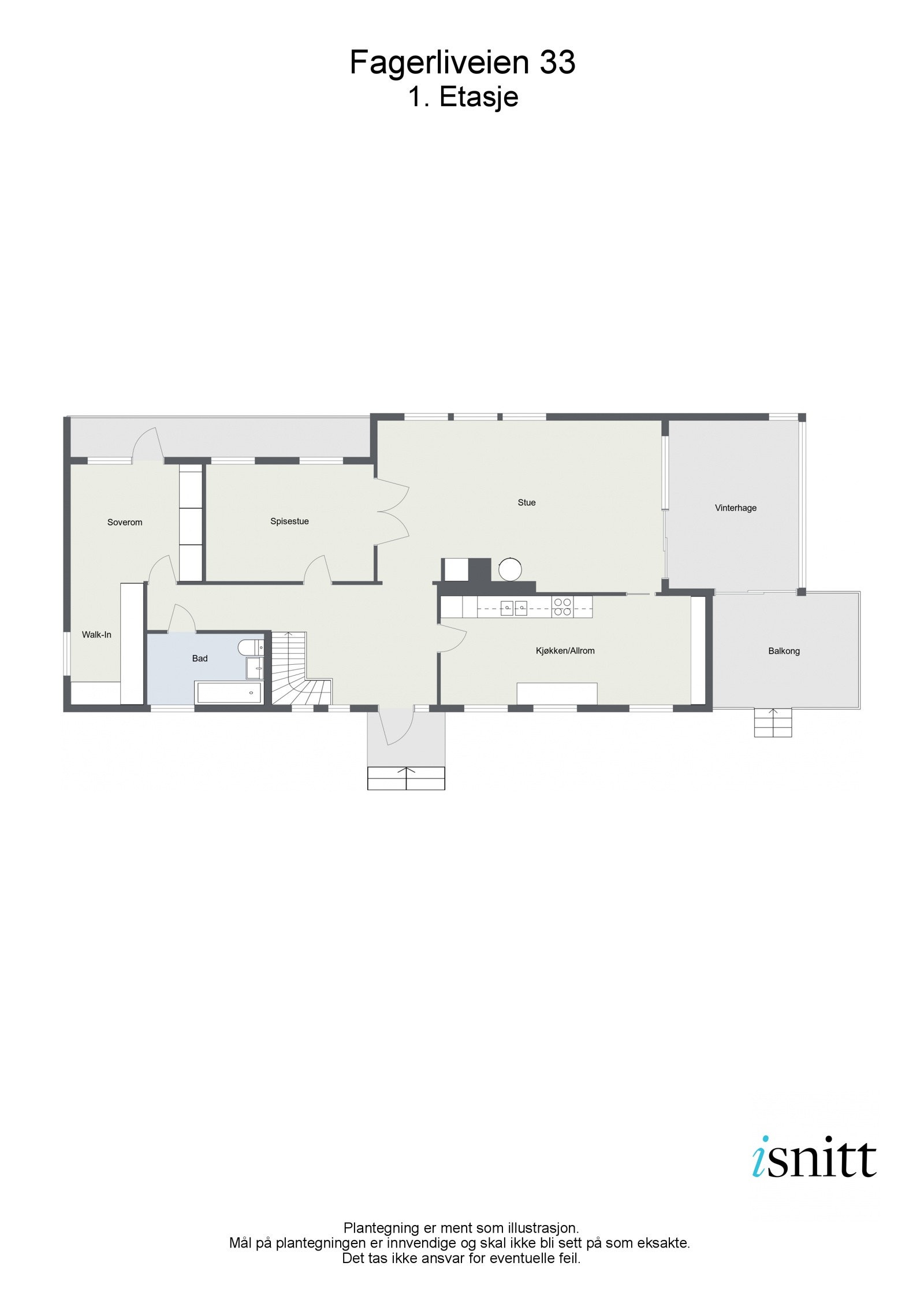 Plantegning 1.etasje Galleribilde