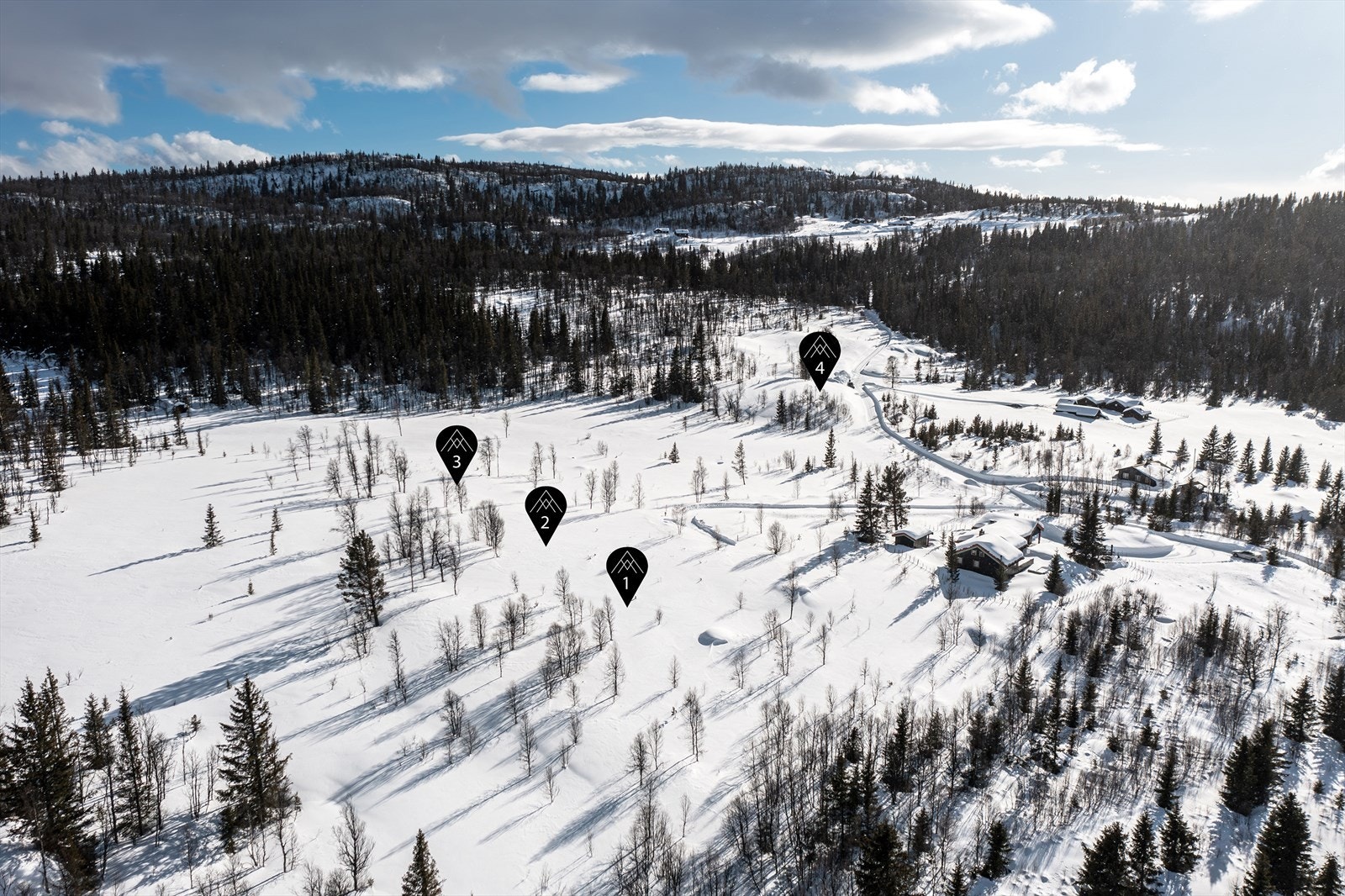 Fantastisk utsikt, gode solforhold og langrennsløyper i nærområdet. Galleribilde