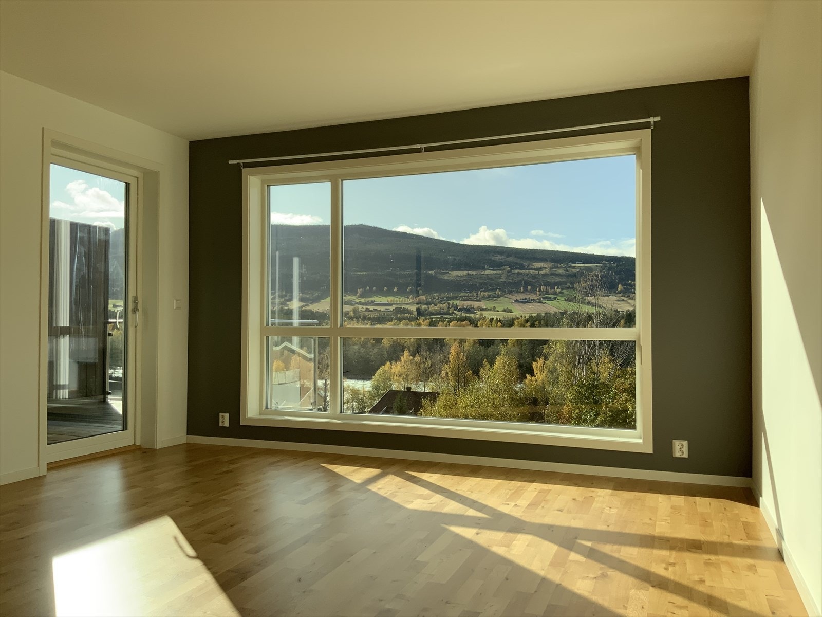 Fra stue og med utsikt mot Lågen og Ruste. Galleribilde
