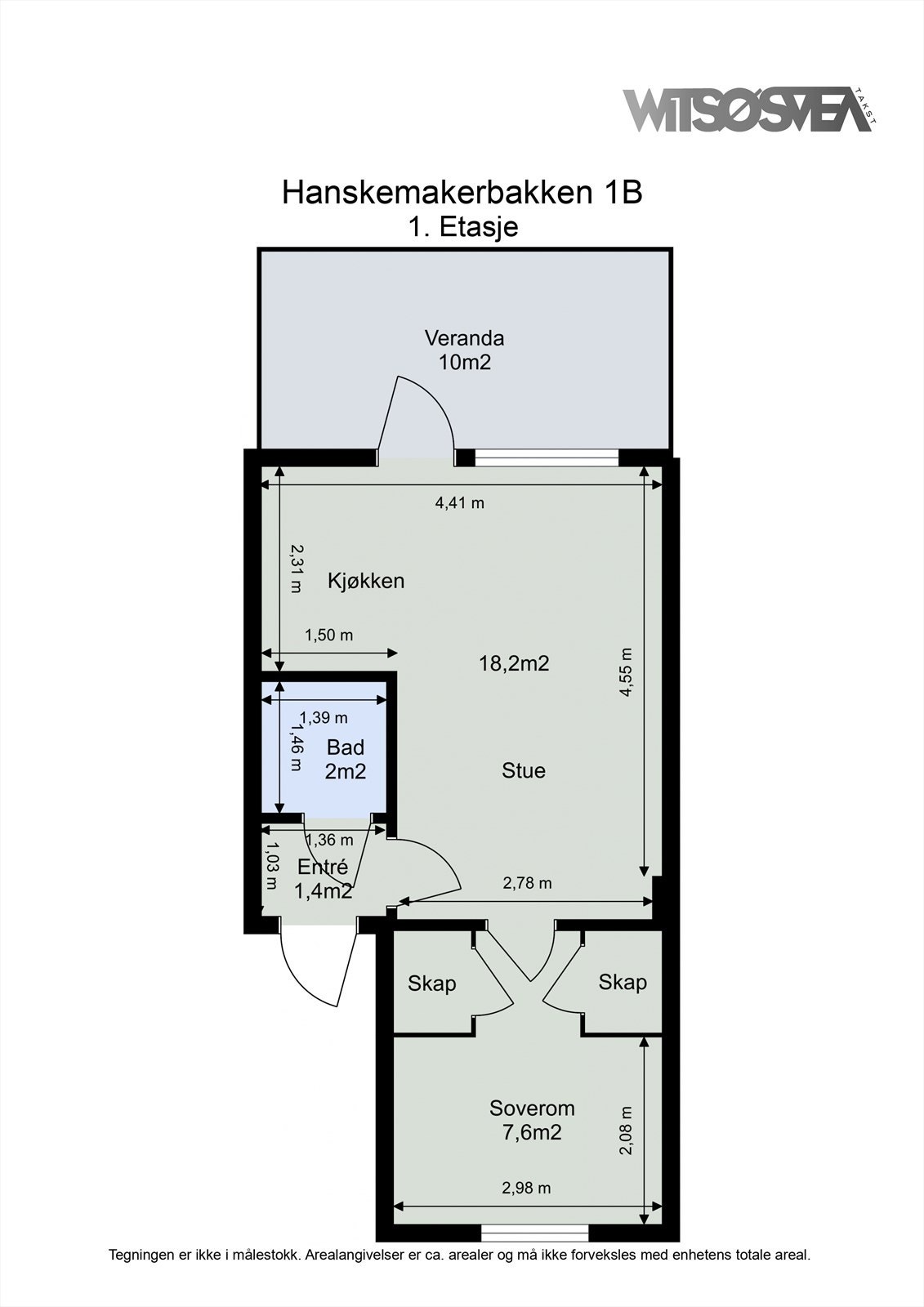 Planskisse Galleribilde