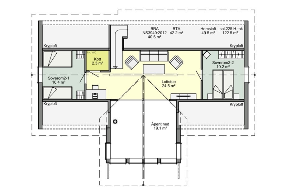 Plan 2 Solheim Premium. Galleribilde