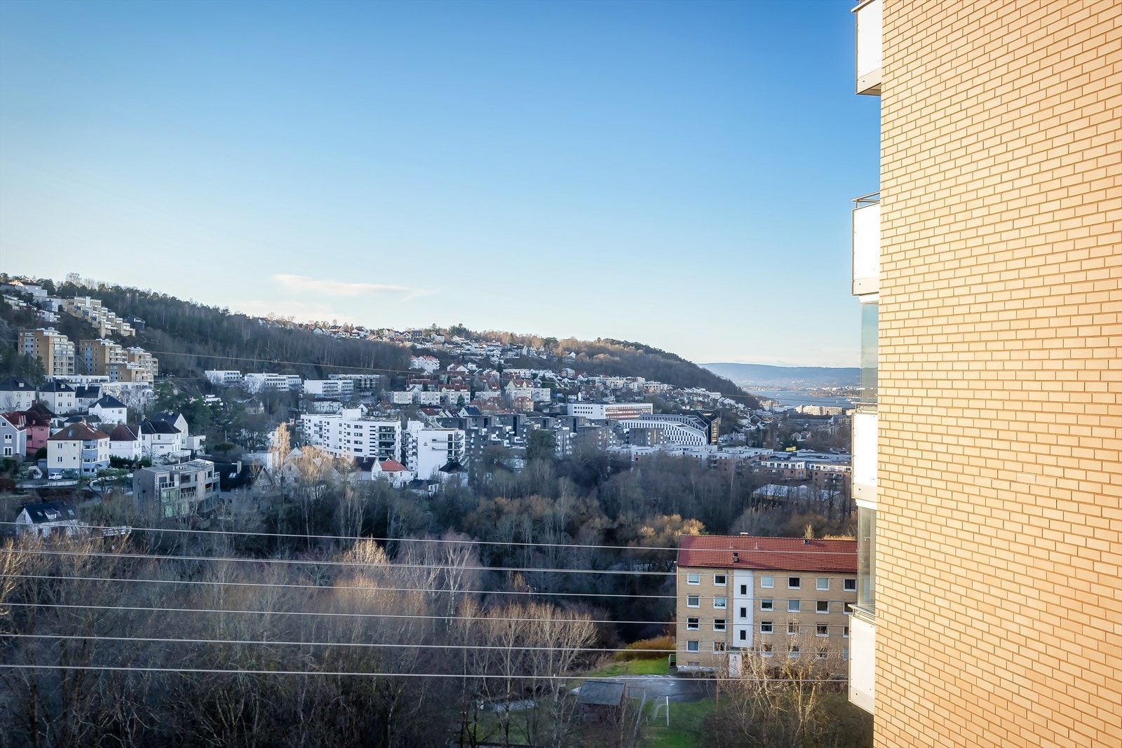 Flott utsikt fra balkongen. Galleribilde