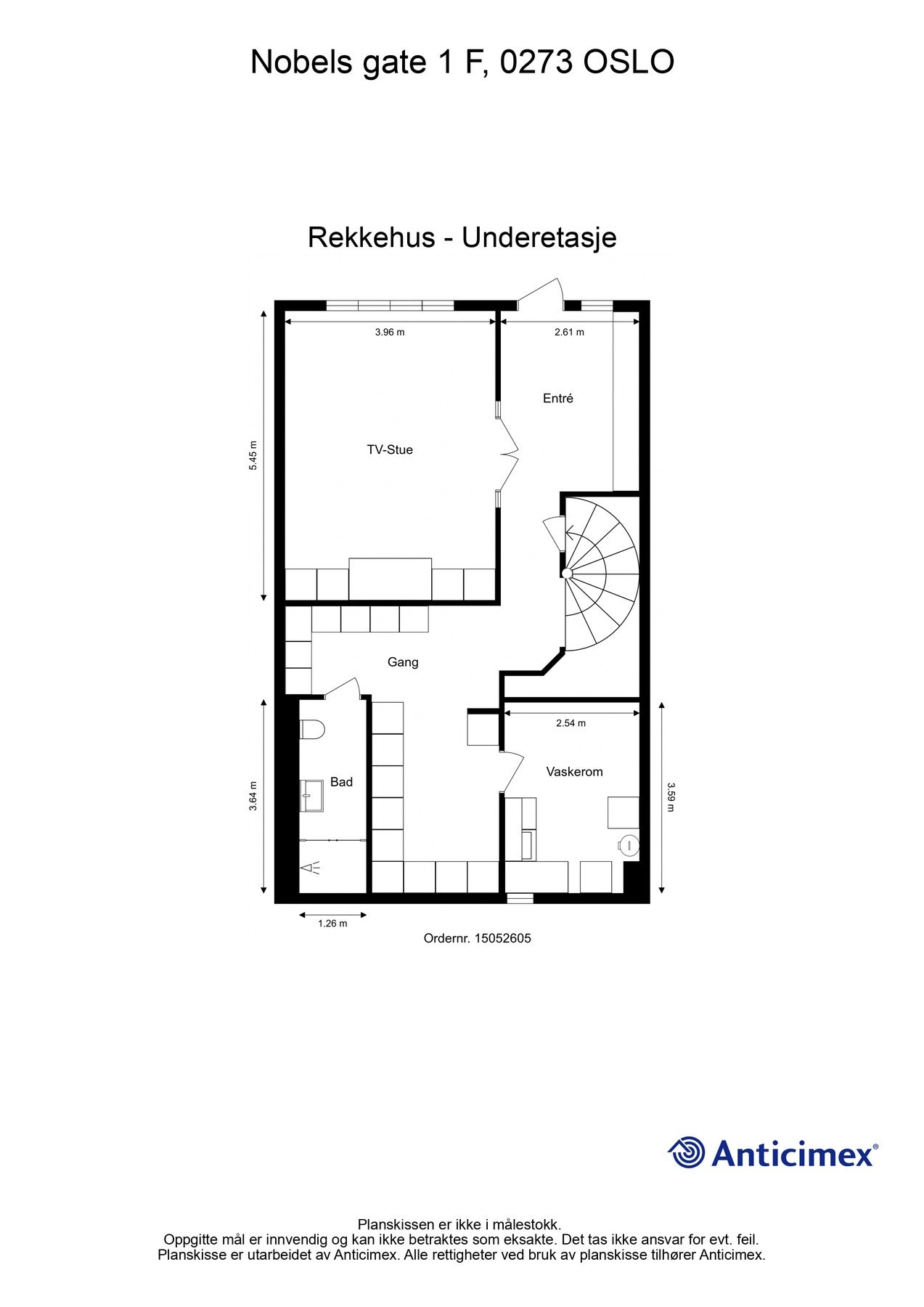 Plantegning underetasje. Galleribilde