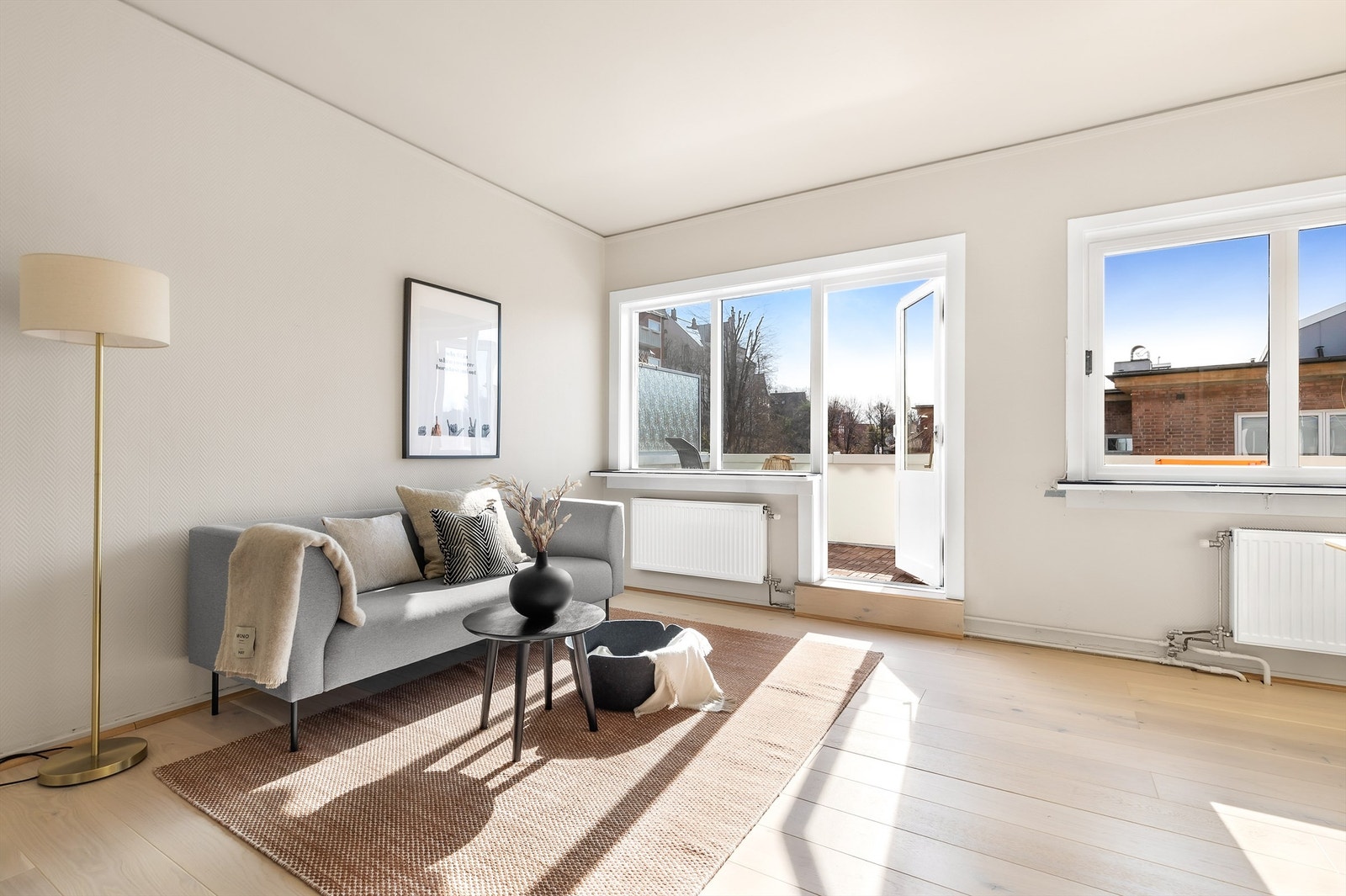 Leiligheten har god takhøyde på 2,63 meter. Galleribilde