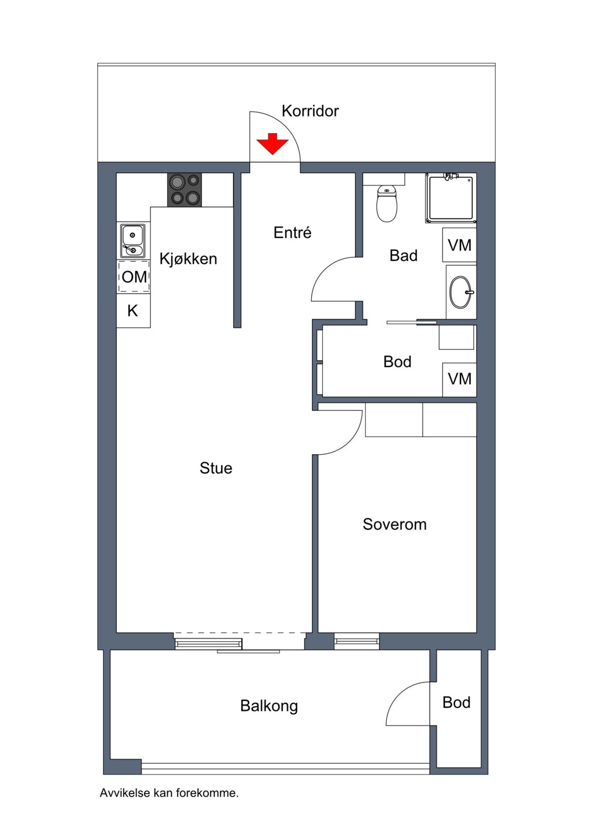 Leilegheita er godt løyst Galleribilde