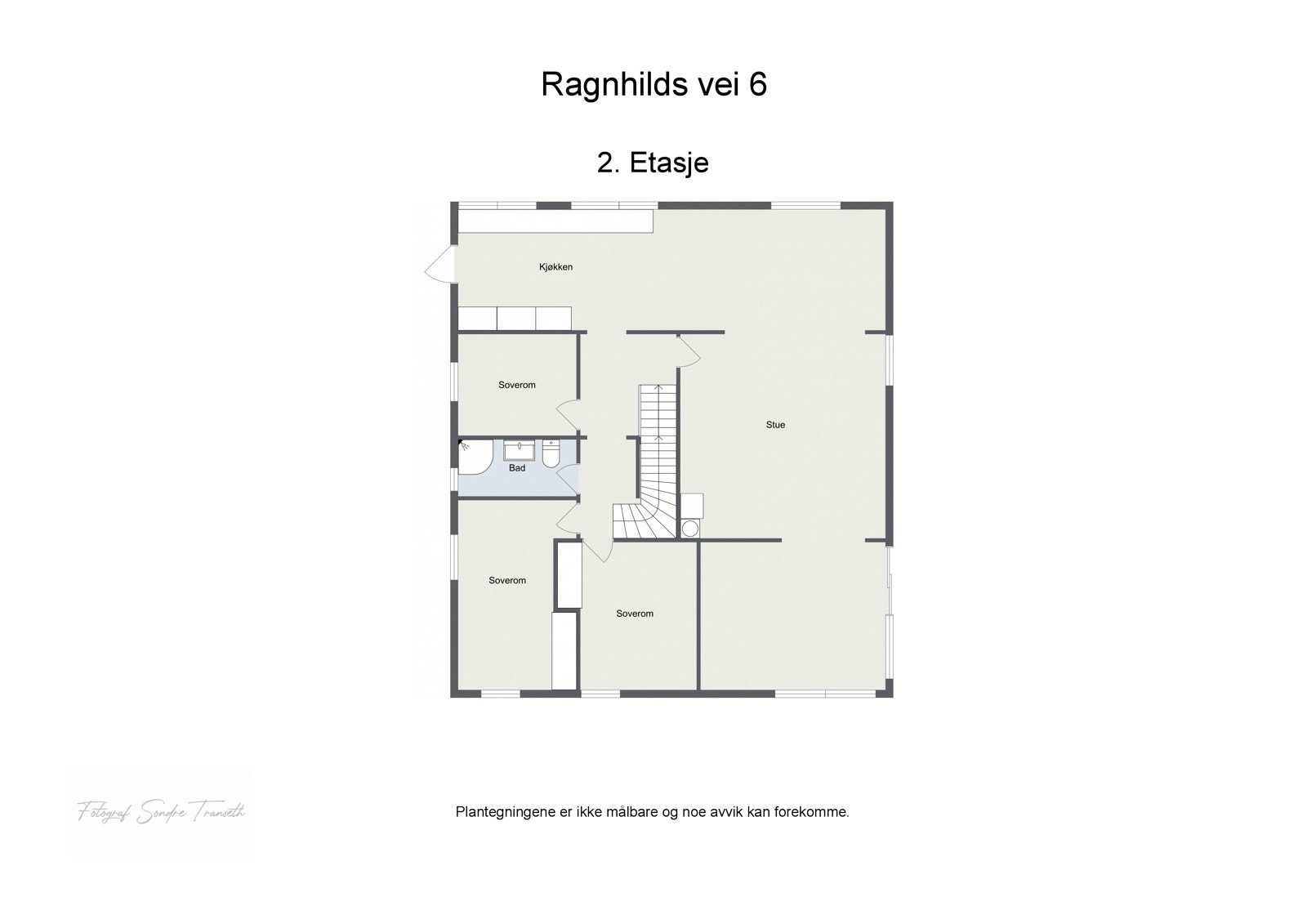 Planskisse 1.etg. beskrevet som 1.etg i tilstandsrapporten Galleribilde