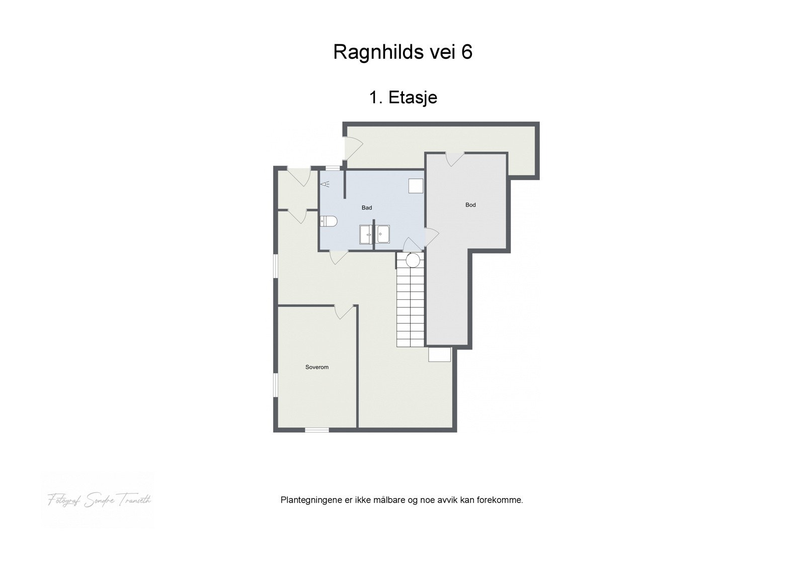 Planskisse u.etg. beskrevet som kjeller i tilstandsrapporten Galleribilde