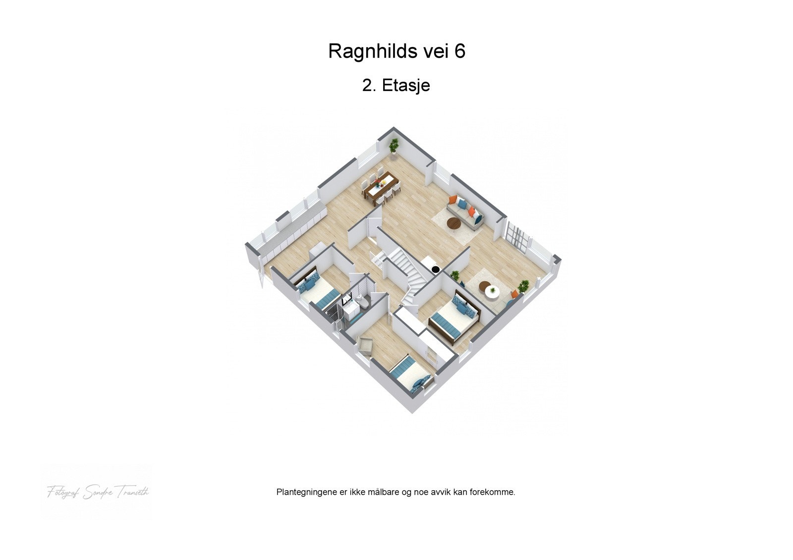 3d-tegning l.etg. beskrevet som 1.etg i tilstandsrapporten Galleribilde