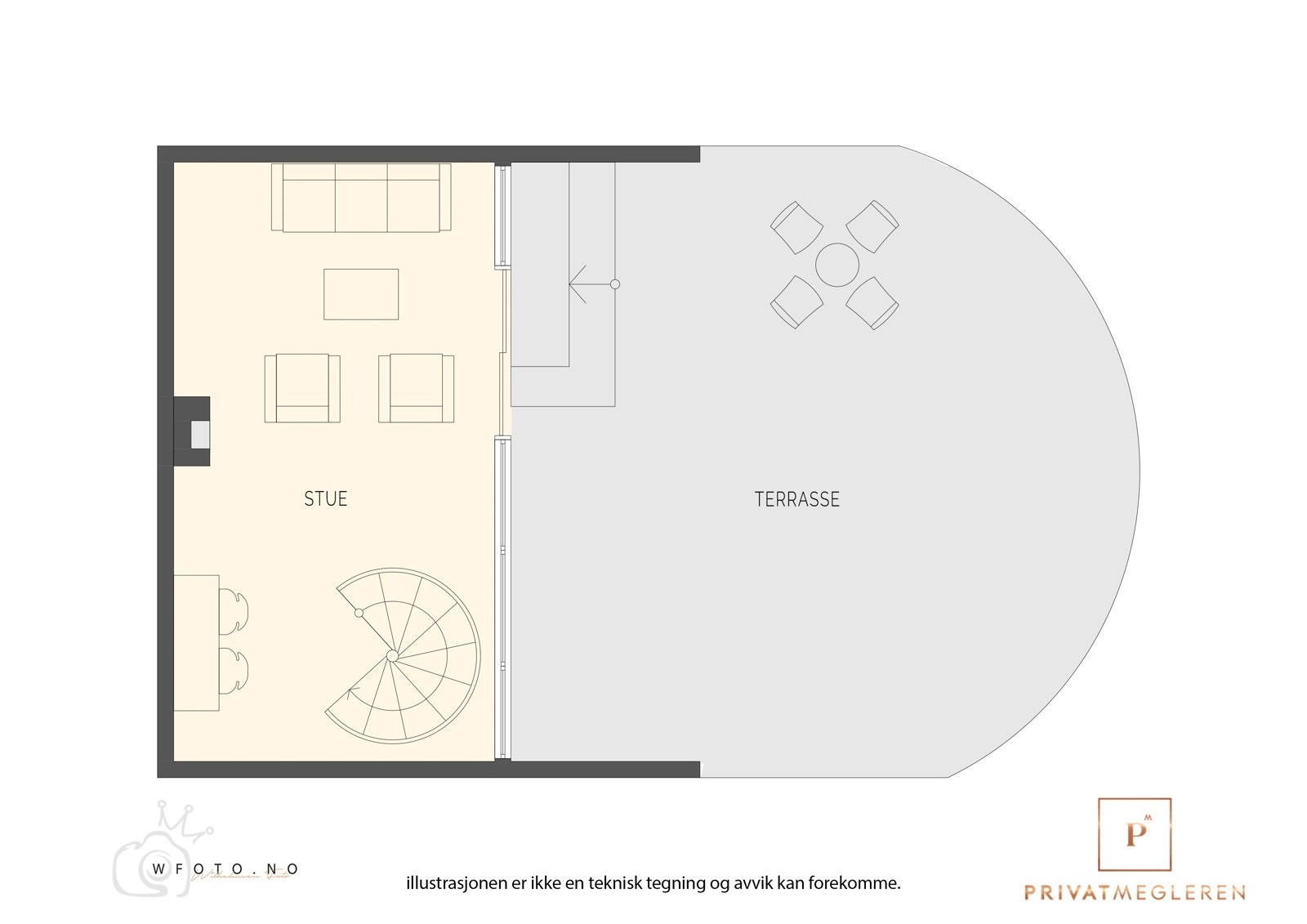 Planløsning underetasjen - I tillegg er det egen dobbel garasje og 21 kvm sportsbod Galleribilde