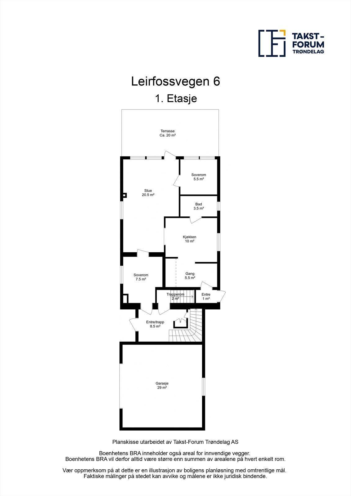 Planskisse 1. etasje. Galleribilde