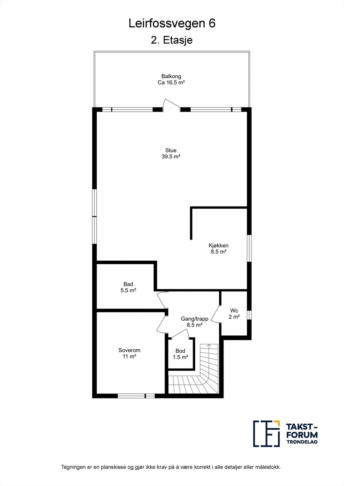 Planskisse 2. etasje. Galleribilde