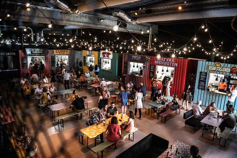 Lager 11 byr på en rekke ulike mat og kulinariske opplevelser. Perfekt samlingspunkt for familie og venner. Galleribilde