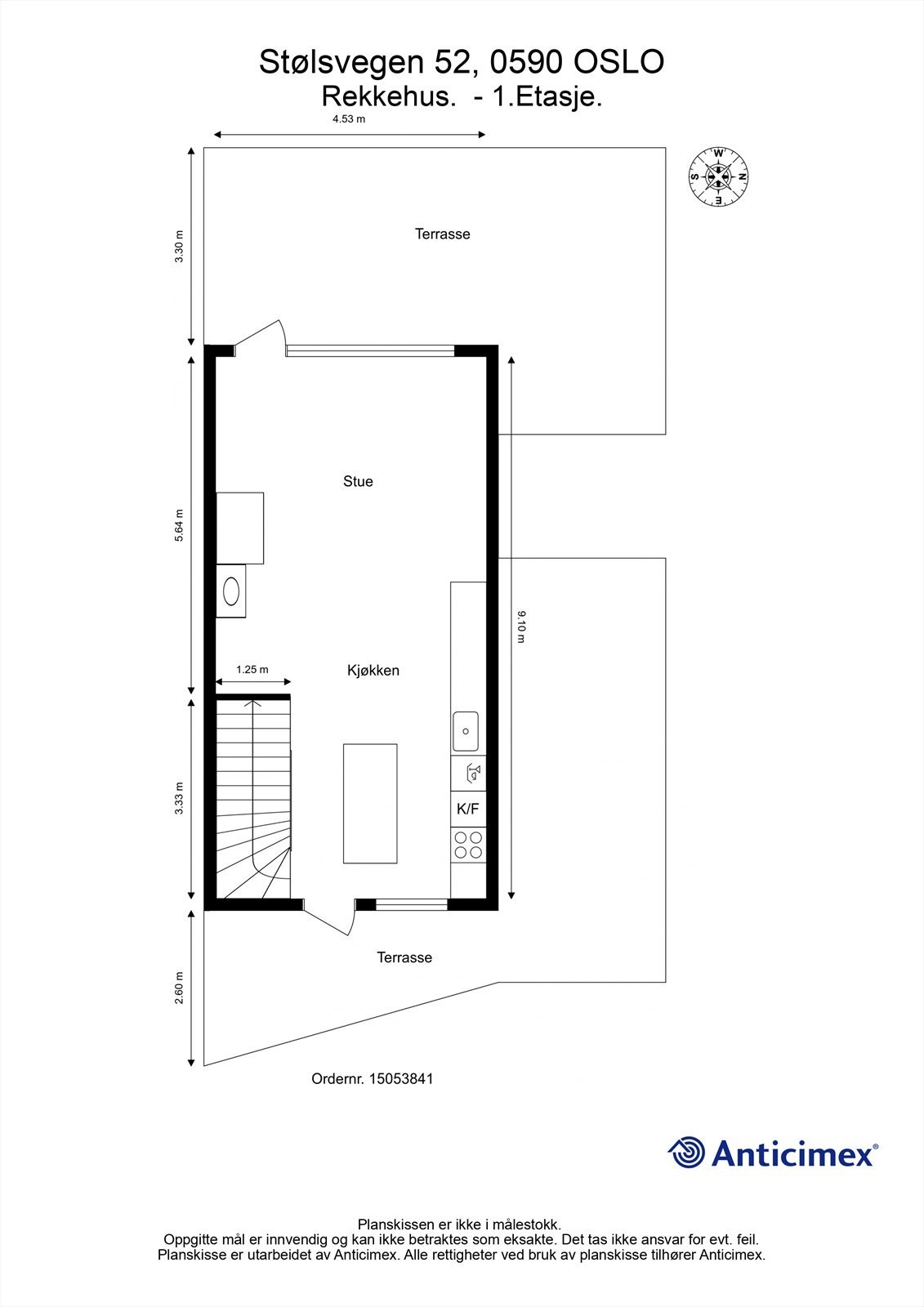 Plantegning 1. etasje Galleribilde
