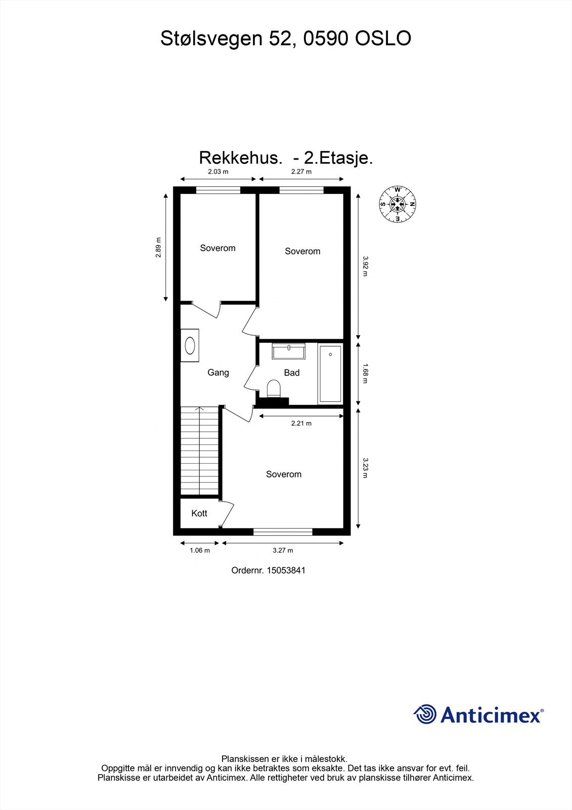 Plantegning 2. etasje Galleribilde