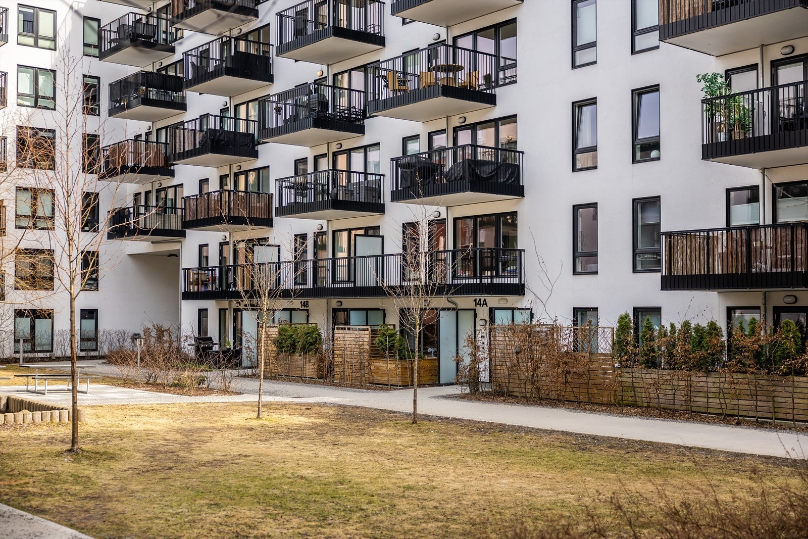 Fellesareal og fasade. Galleribilde