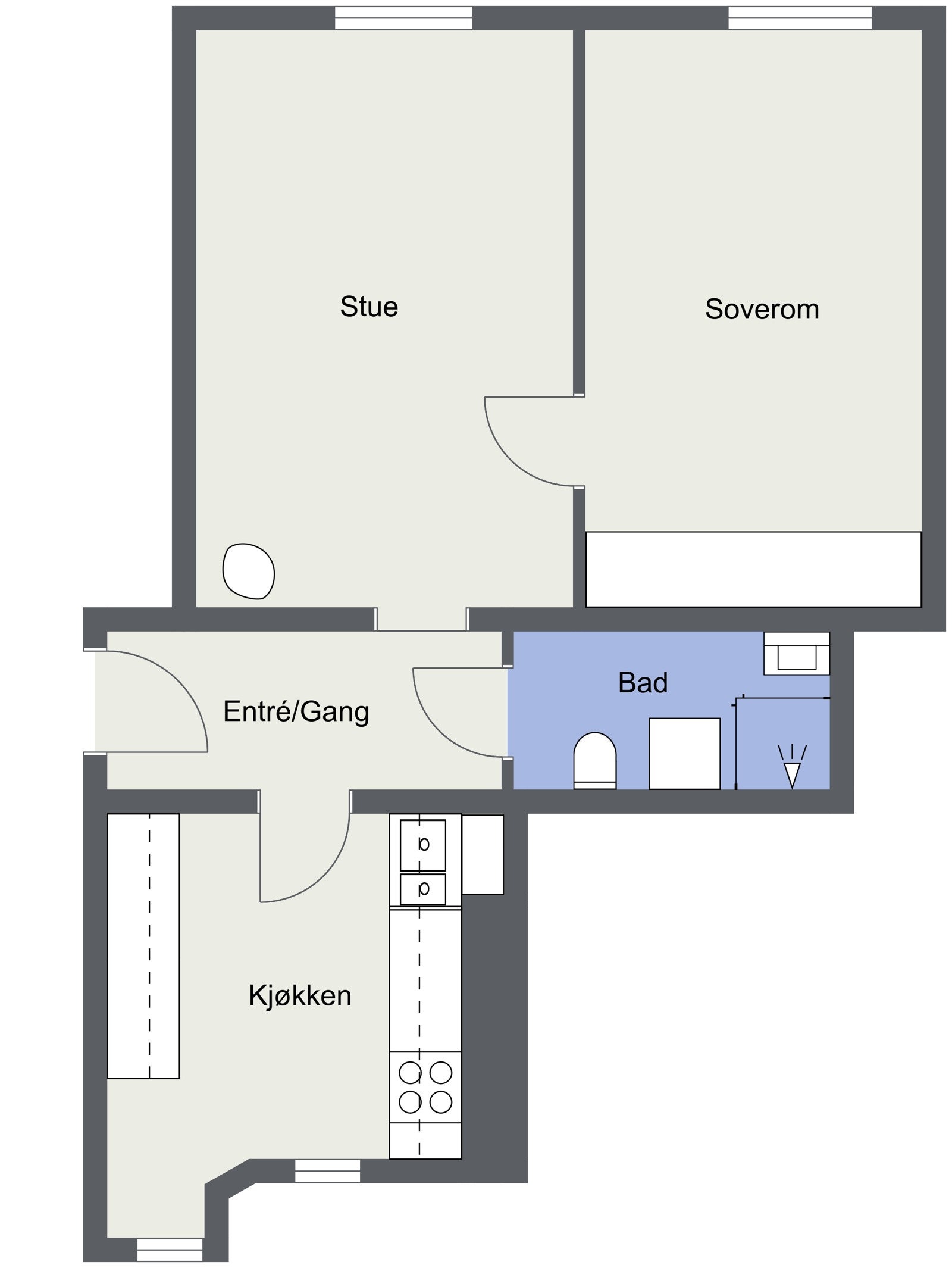 Plantegning - ikke målbar Galleribilde