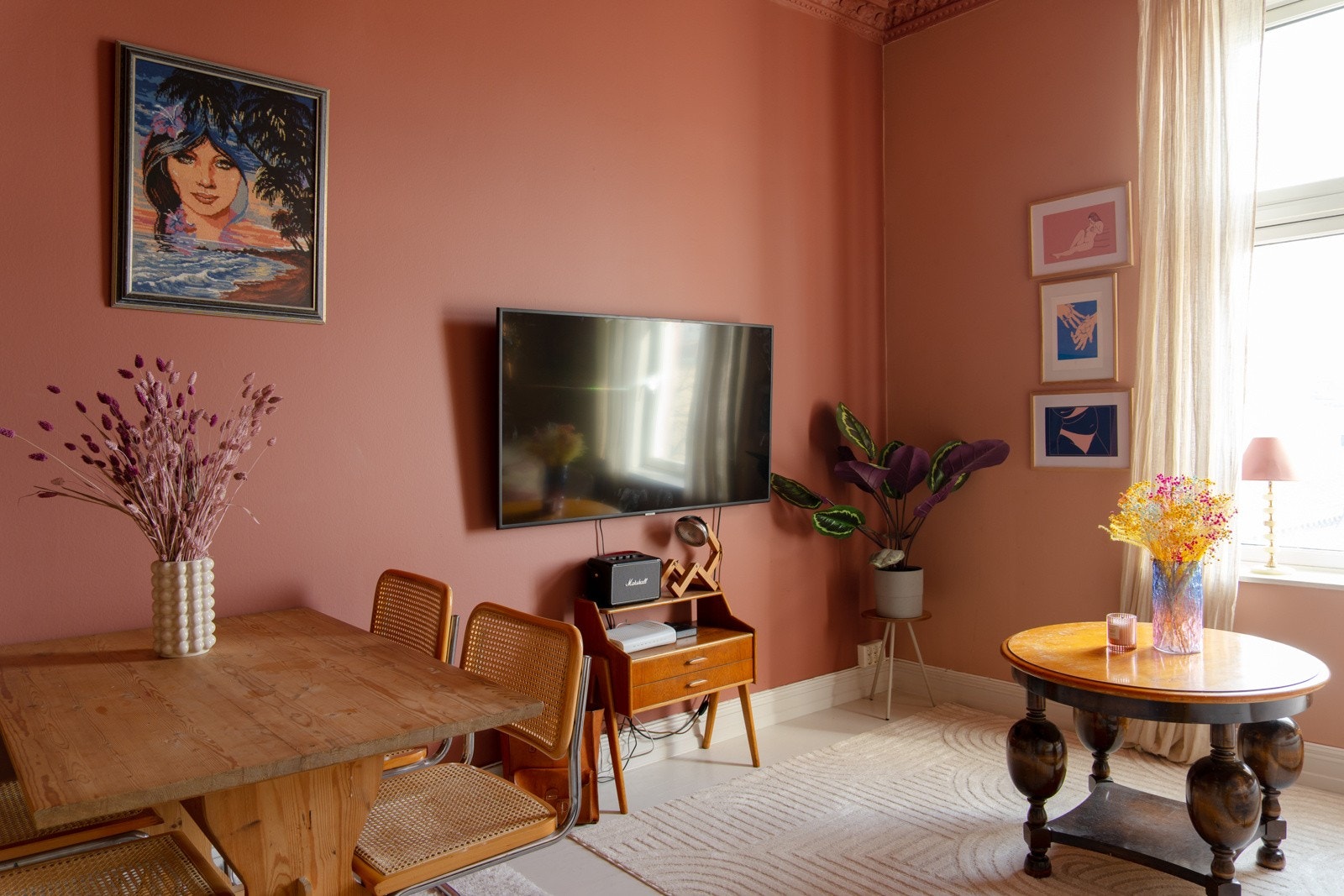 Originale tregulv med overflatebehandling. Galleribilde