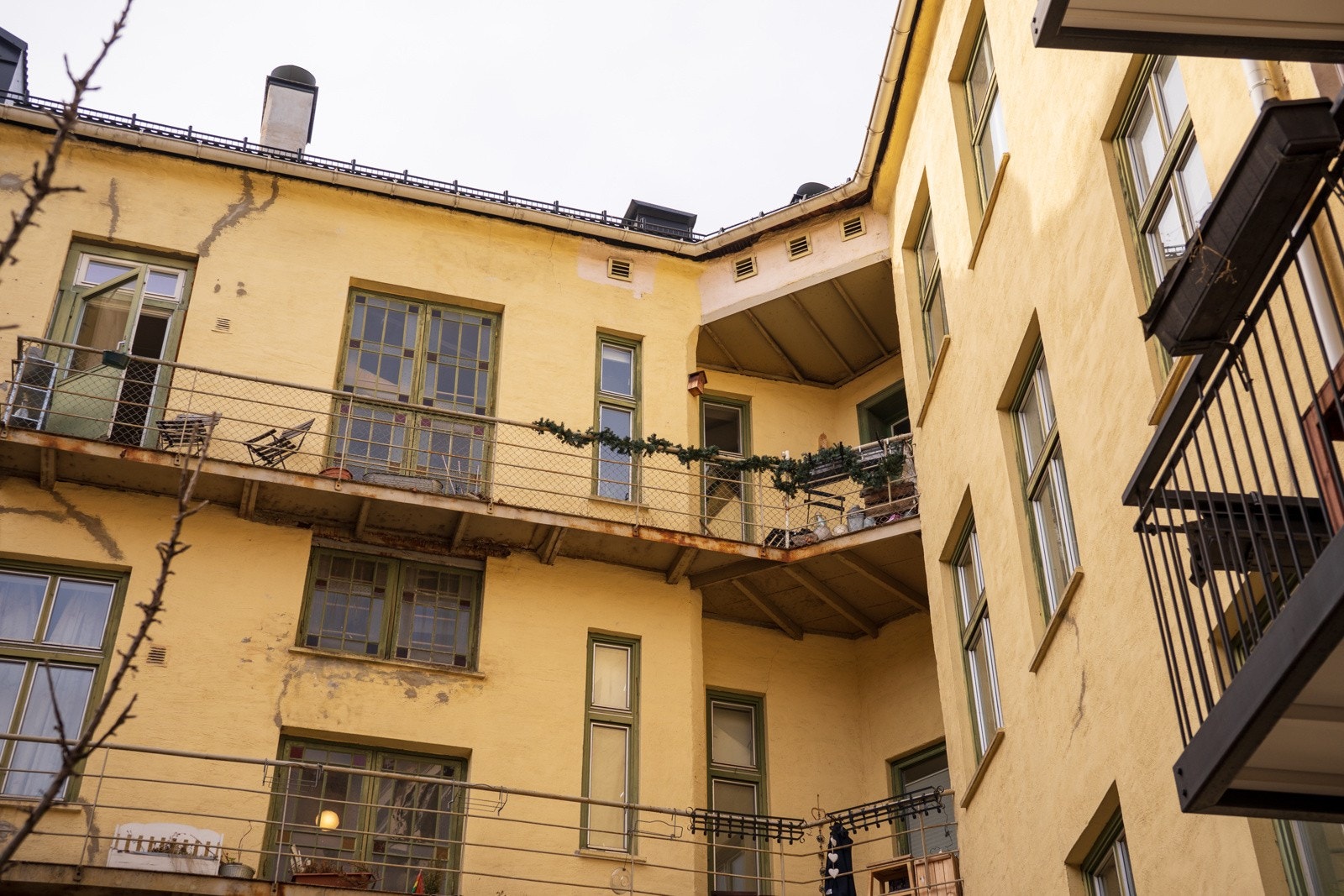 Fasade fra bakgård. Galleribilde