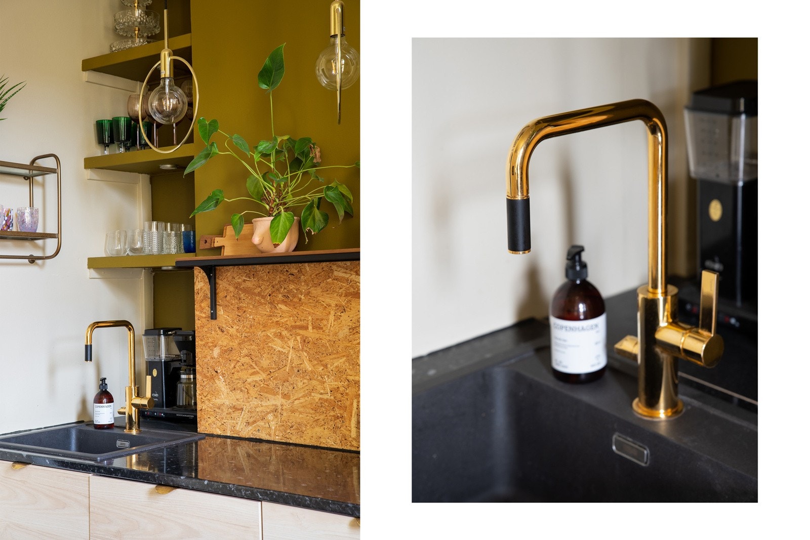 Lekre detaljer og eksklusivt kjøkkenarmatur fra Tapwell. Galleribilde