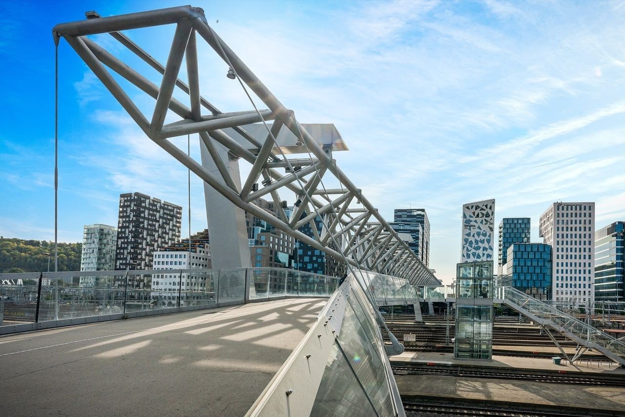 Bjørvika og Barcode er bare noen få minutters gange fra leiligheten. Galleribilde