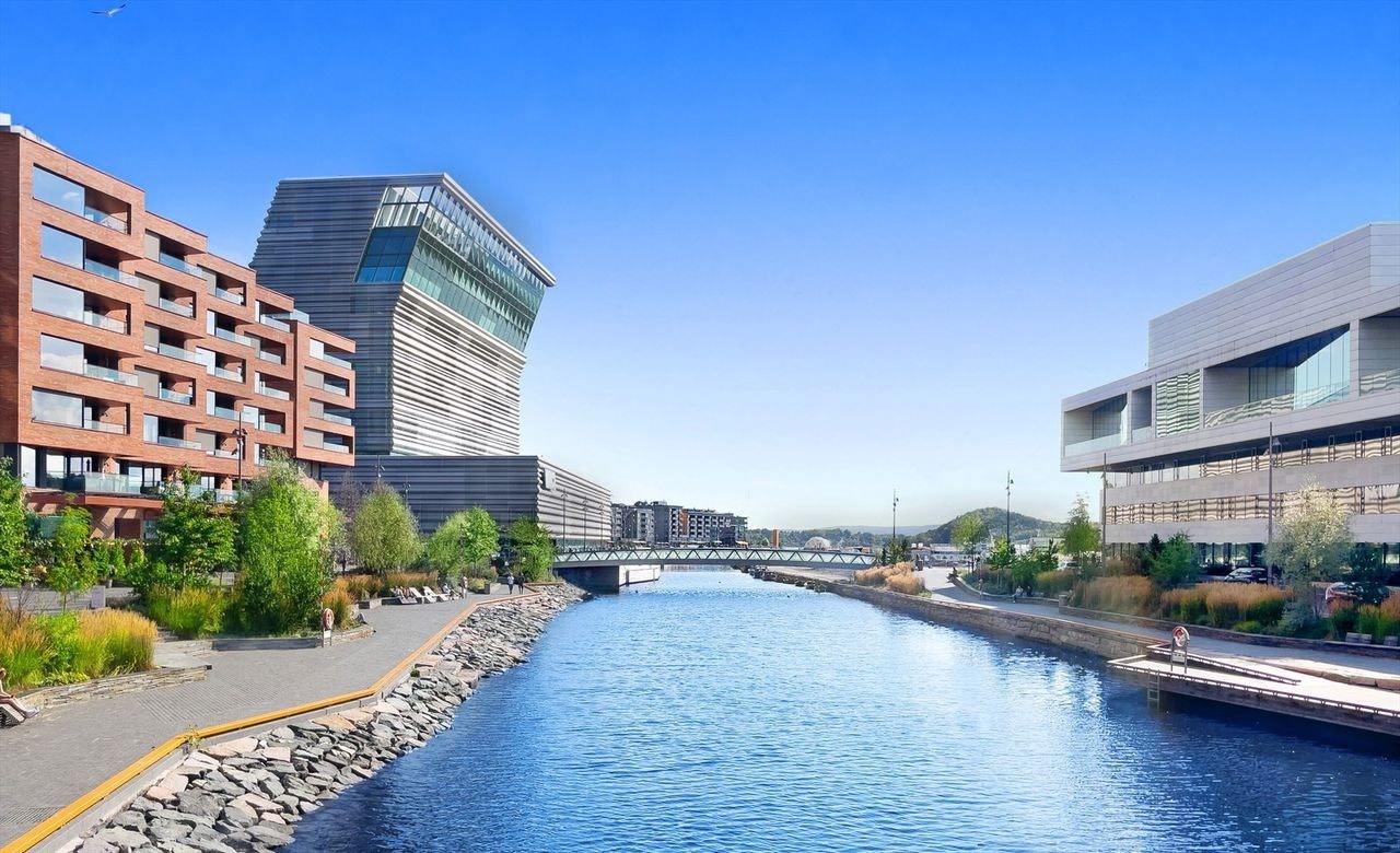 Munch Brygge har hatt en spennende utvikling de siste årene, og er et fint tilskudd til nabolaget. Galleribilde