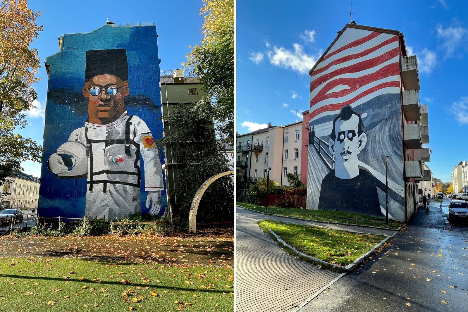 Flott gatekunst i området. Galleribilde