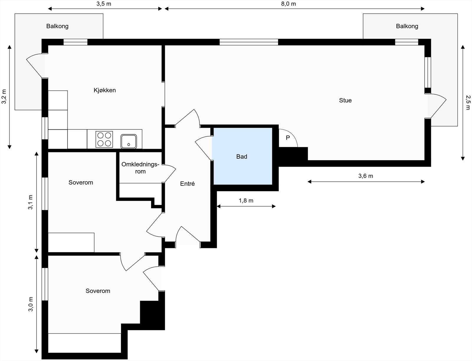 Plantegning Galleribilde