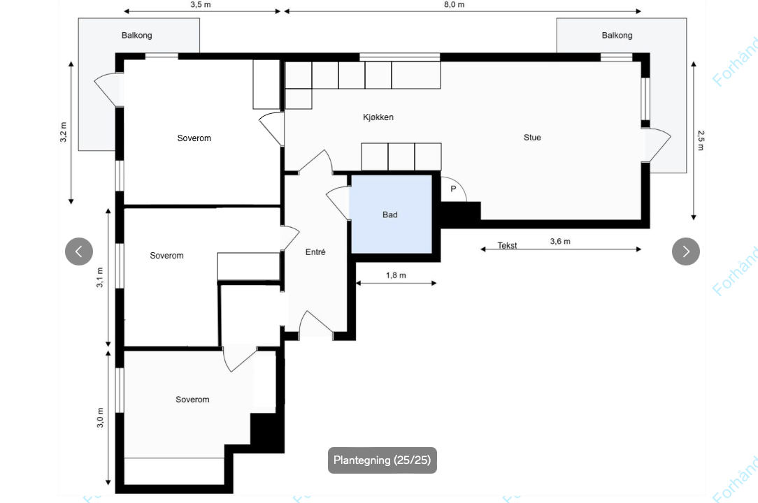 Alternativ plantegning 3. Megler/selger tar ikke ansvar for at dette lar seg gjøre Galleribilde