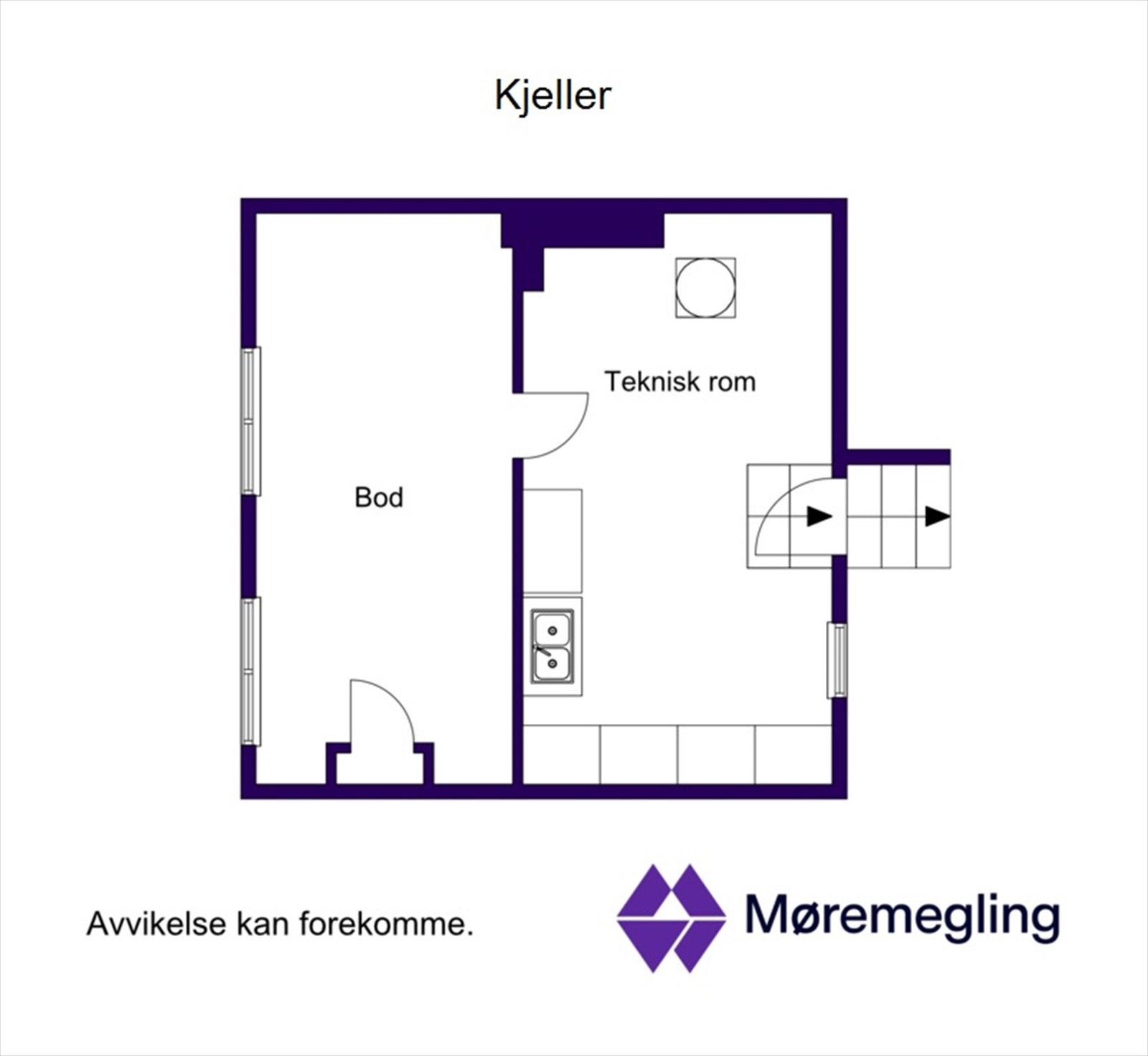 Plantegning kjeller Galleribilde