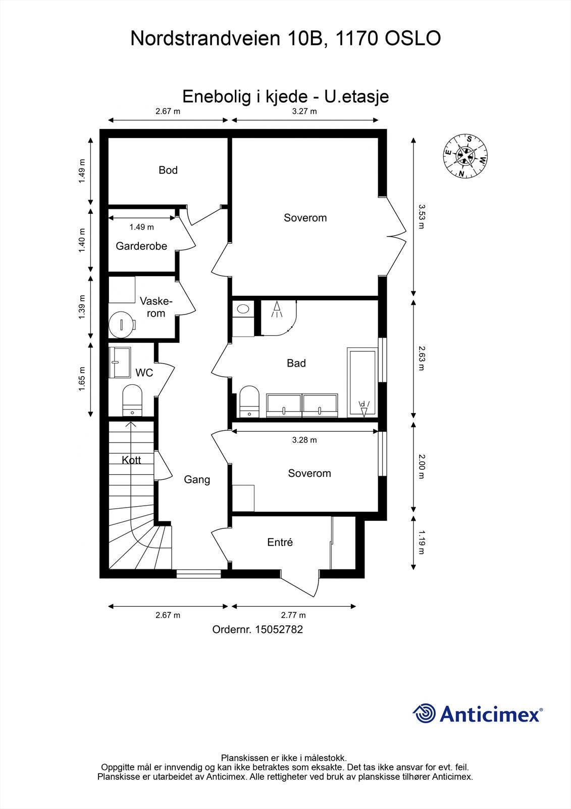 Planskisse underetasje Galleribilde