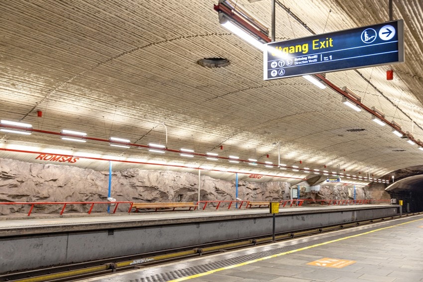 Få minutters gange til bussholdeplass og T-banestasjon Galleribilde