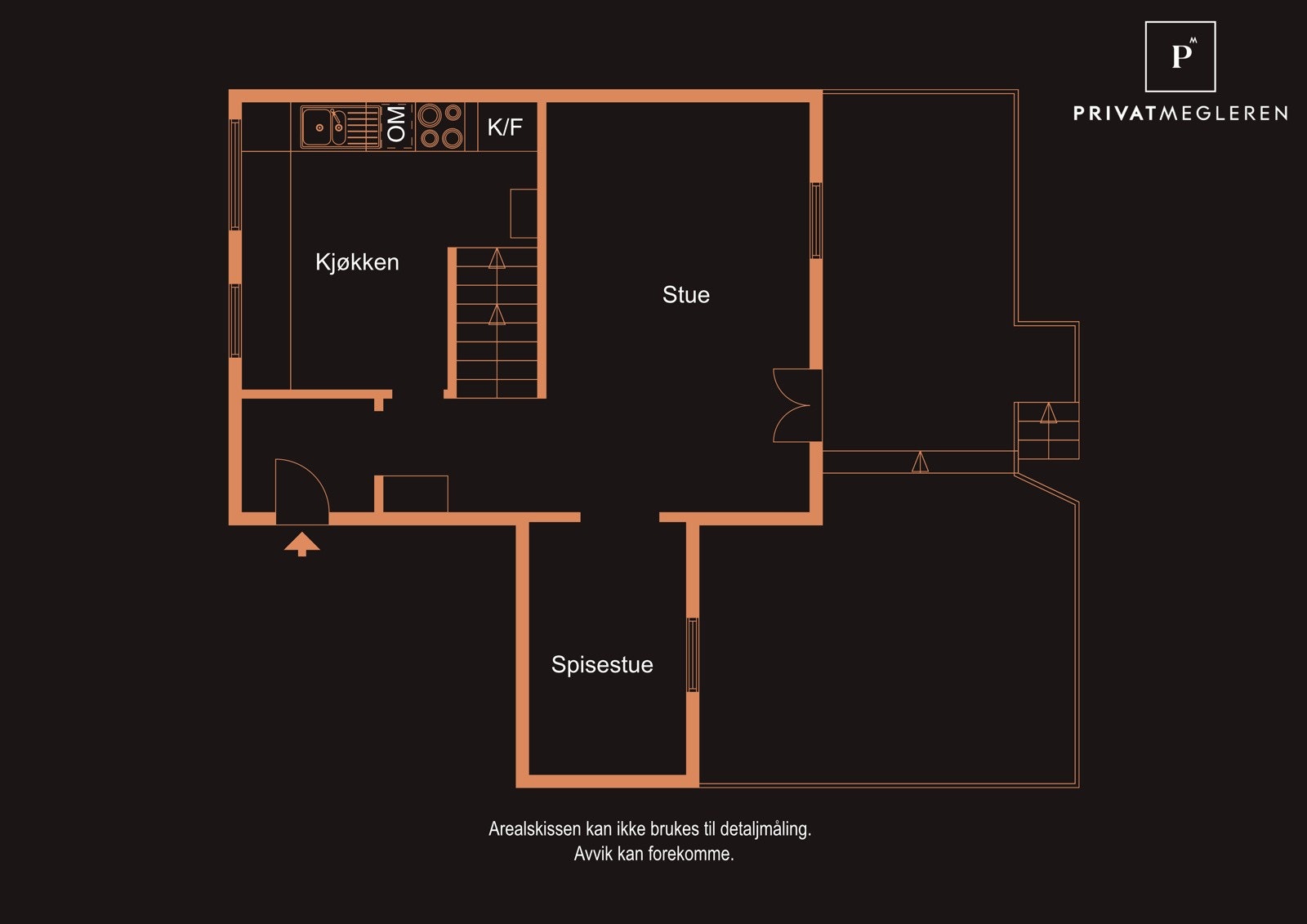 Plantegning av hovedetasjen. Galleribilde