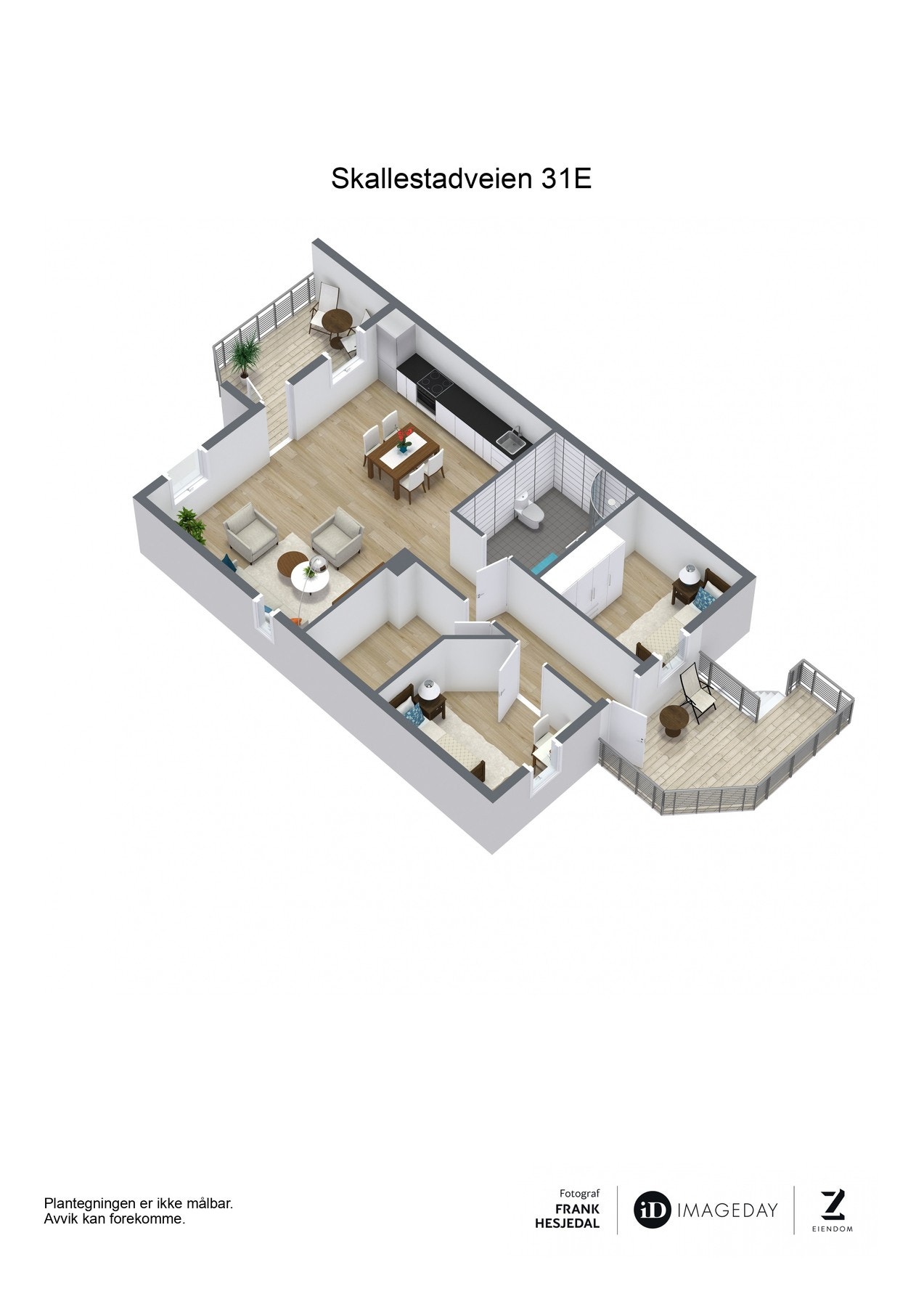 Plantegning 3D Galleribilde