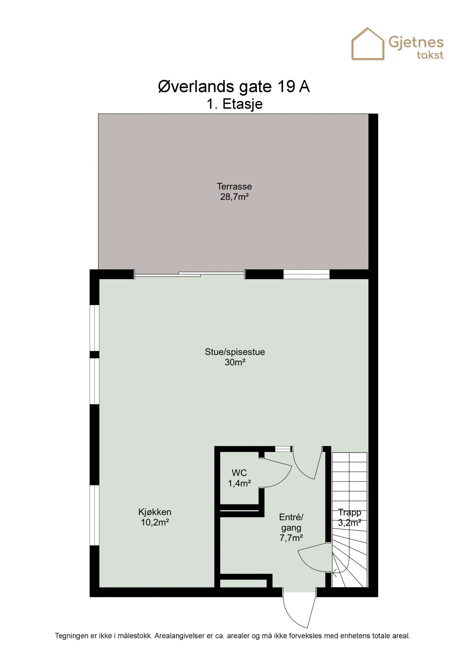 Planløsning 1. etg Galleribilde