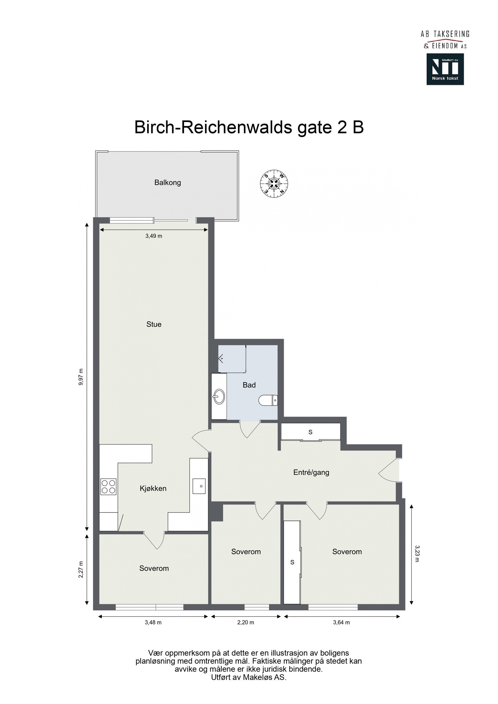 Plantegning Galleribilde