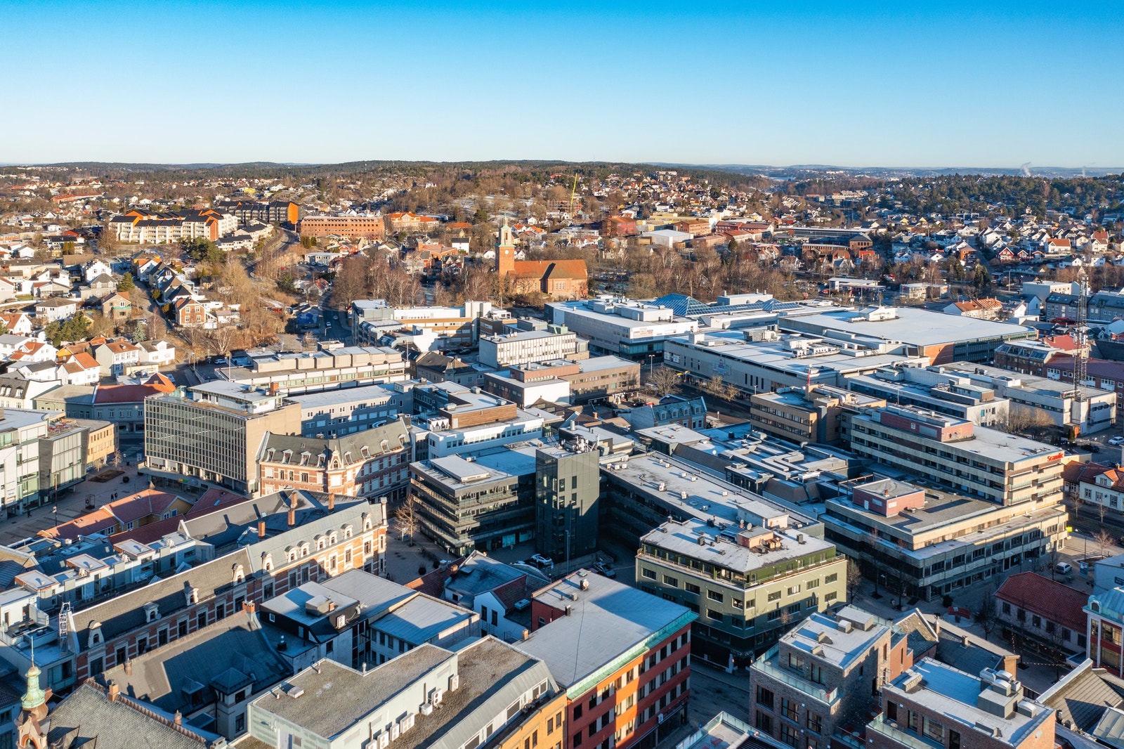 Brage Fram-gården midt i hjerte av Fredrikstad sentrum. Galleribilde