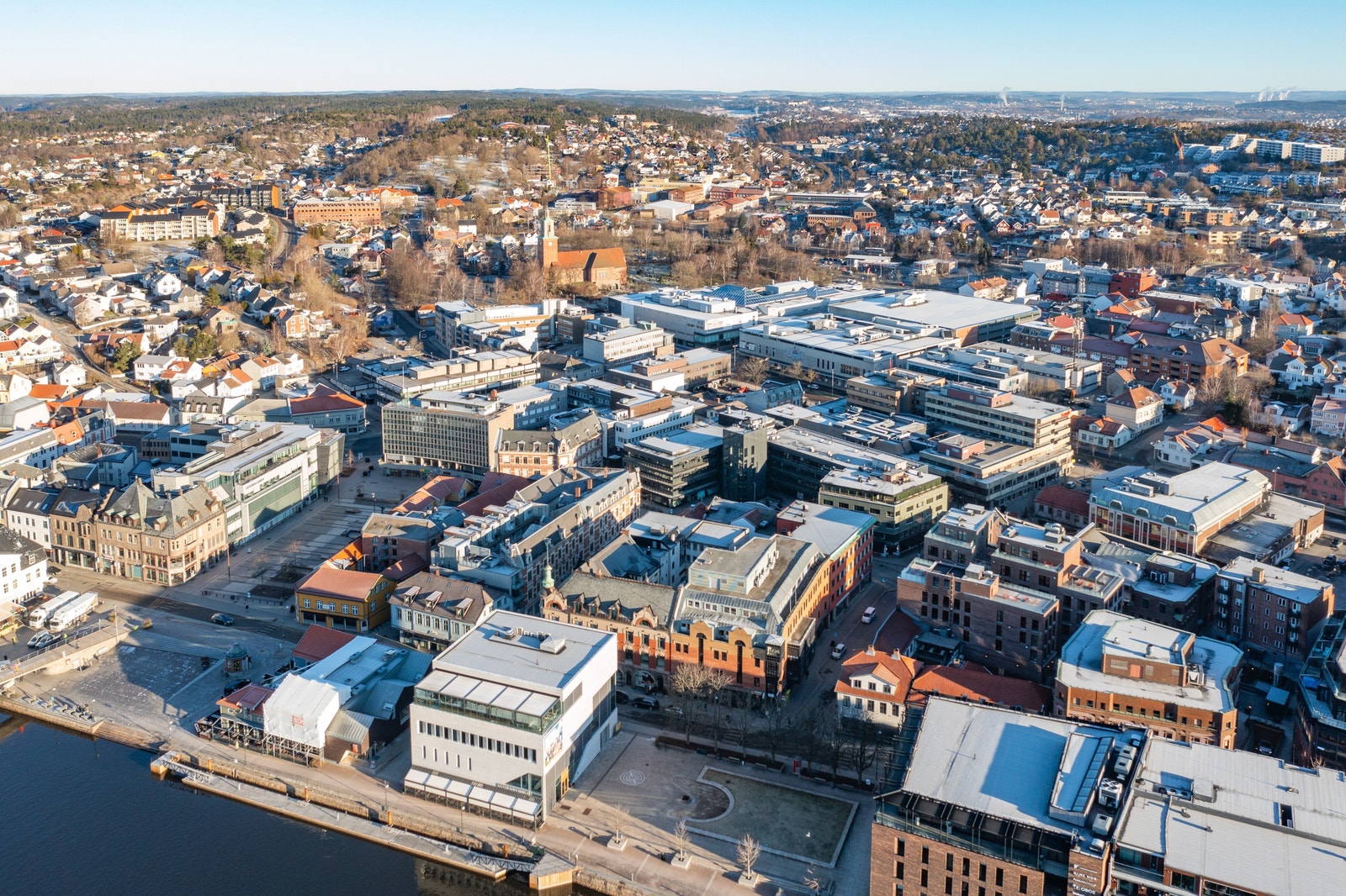 Brage Fram-gården midt i hjerte av Fredrikstad sentrum. Galleribilde