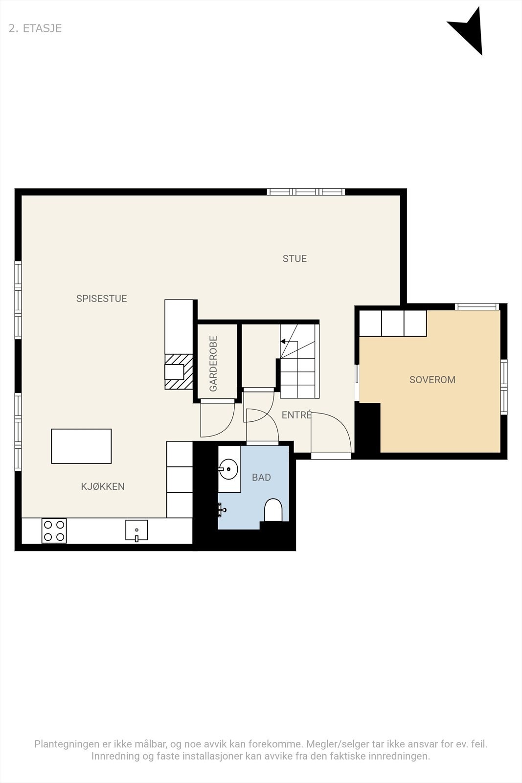 Plantegning 2. etasje. Galleribilde