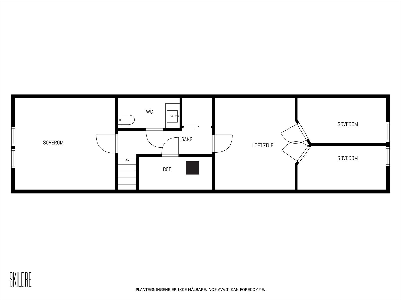 Plantegning loftplan. Galleribilde