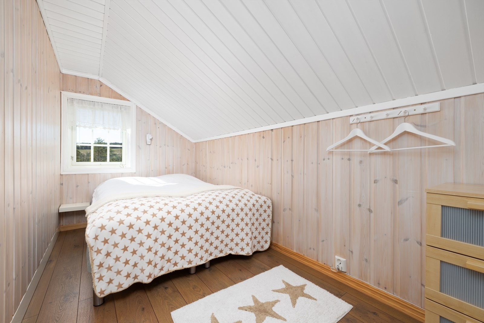 Loftplanet har tre soverom totalt. Galleribilde