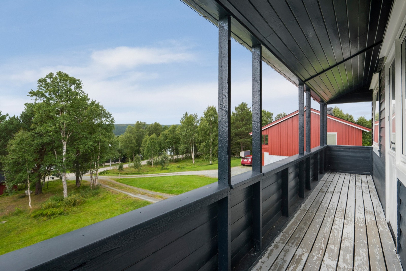 Verandaen opplever gode solforhold. Galleribilde