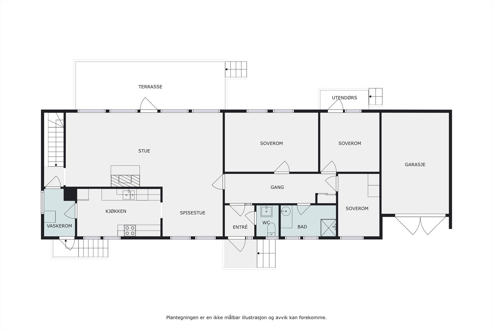 Plantegning 1. etg Galleribilde