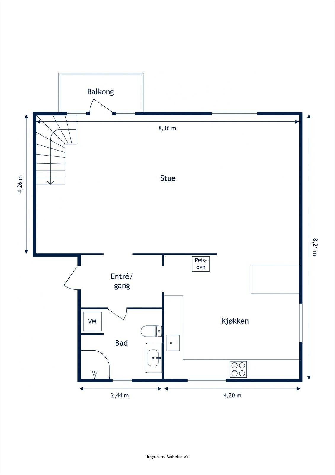 Plantegning 2.etasje. Galleribilde