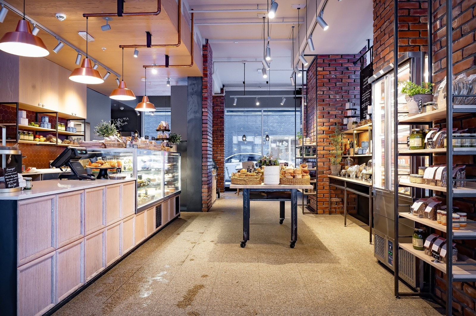 Baker Hansen ligger rett ved leiligheten med et stort utvalg av fristende bakervarer og deilig kaffe Galleribilde