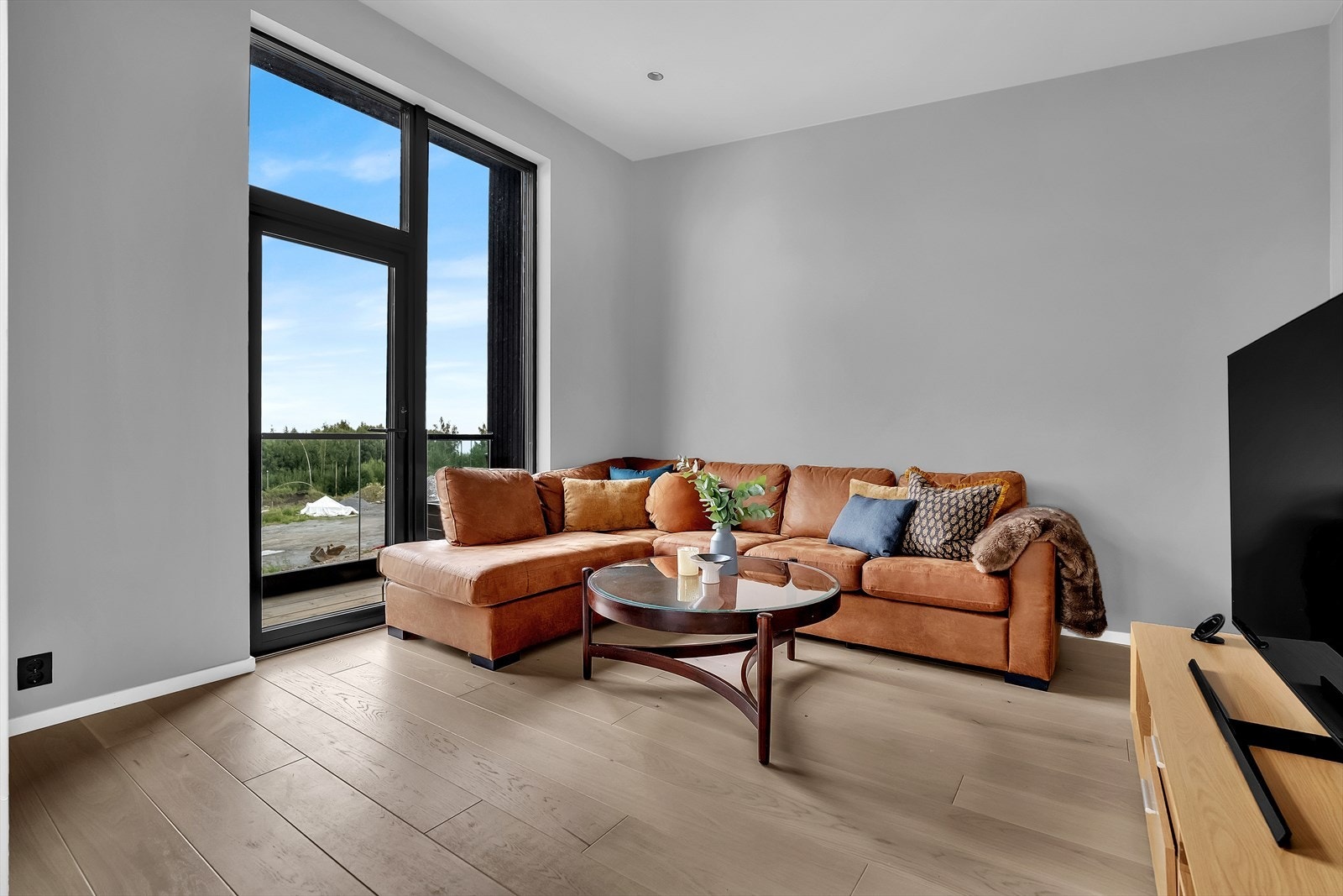 Koselig stue med sofakrok Galleribilde